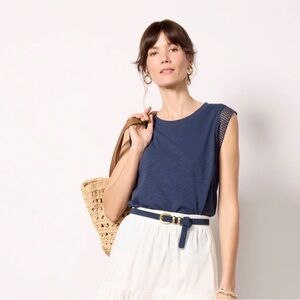 Evereve Penelope Eyelet Trim Too